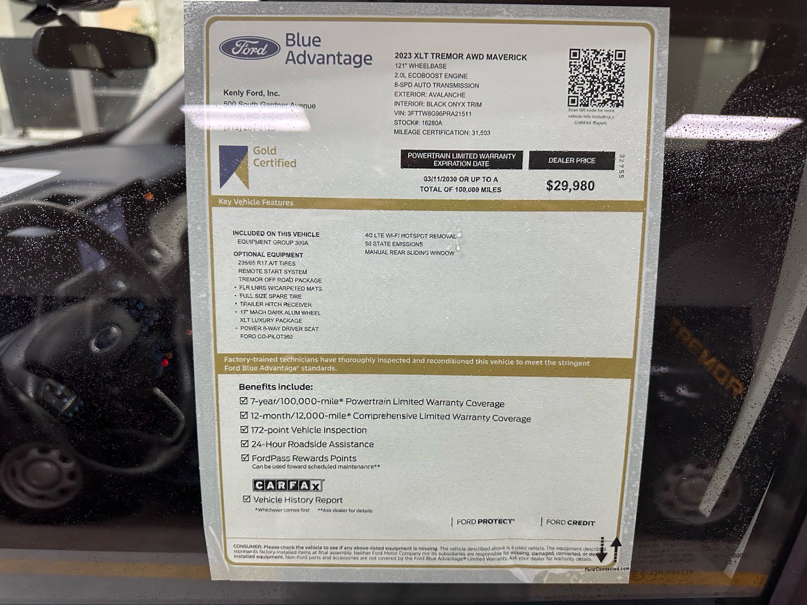 Certified 2023 Ford Maverick Tremor w/ Tremor Off-Road Package image 10