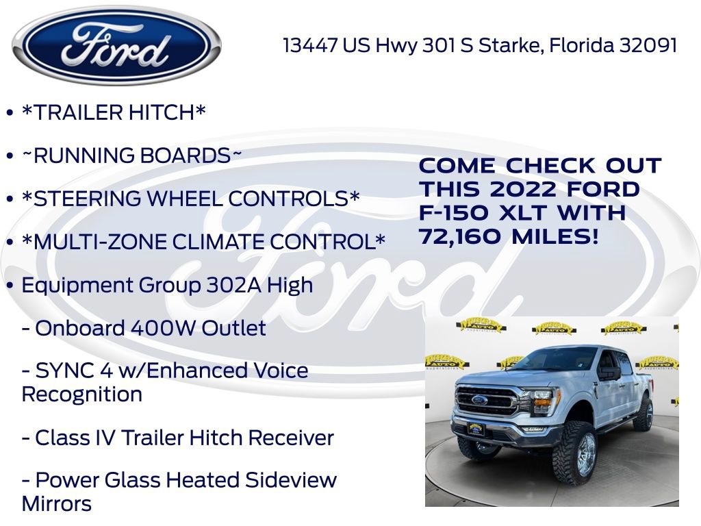 Certified 2022 Ford F150 XLT w/ Equipment Group 302A High image 17