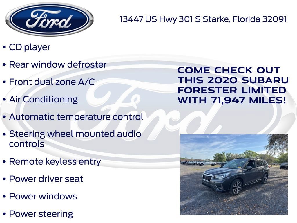 Used 2020 Subaru Forester Limited w/ Popular Package #3 AWD/4WD image 19