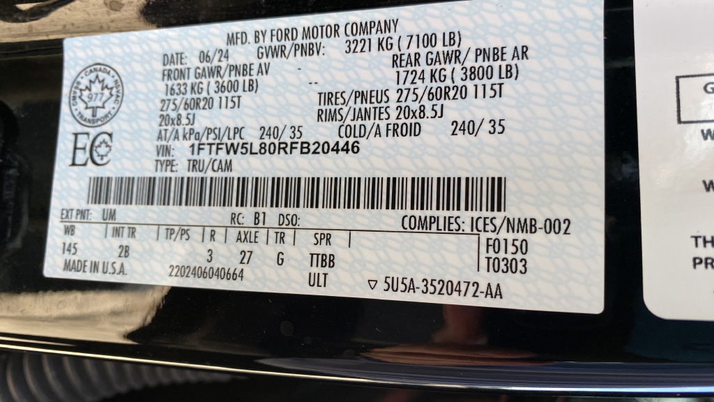 Certified 2024 Ford F150 Lariat w/ Bed Utility Package AWD/4WD image 29