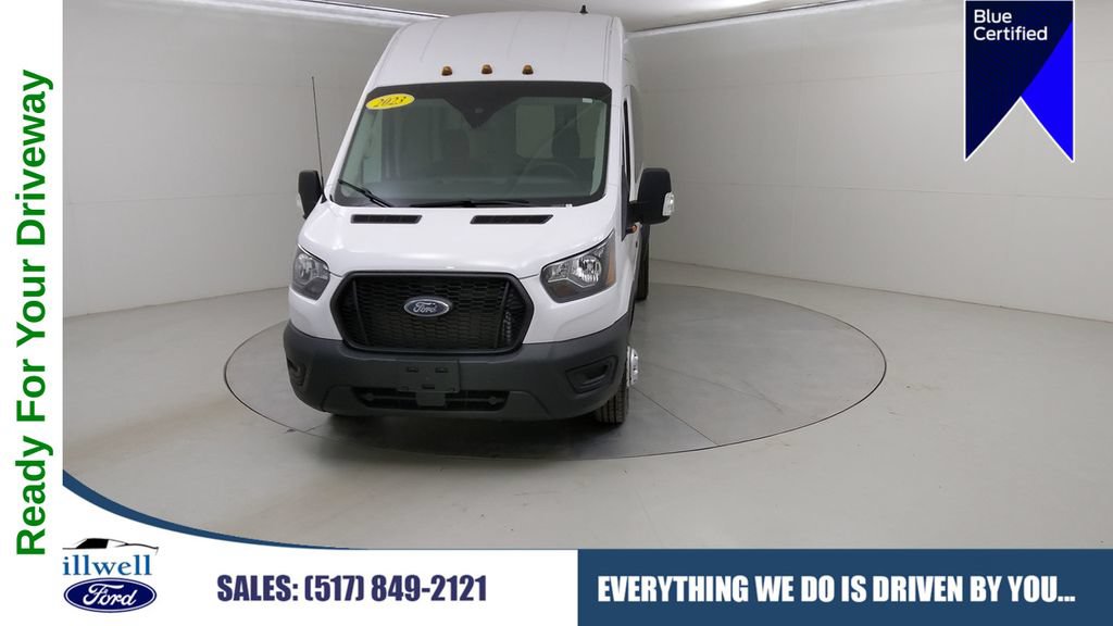 Certified 2023 Ford Transit 350 148 High Roof Extended DRW RWD image 1