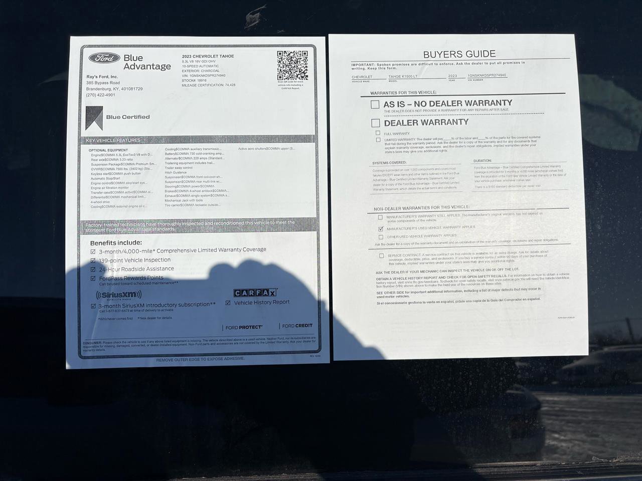 Used 2023 Chevrolet Tahoe LT w/ Luxury Package image 70