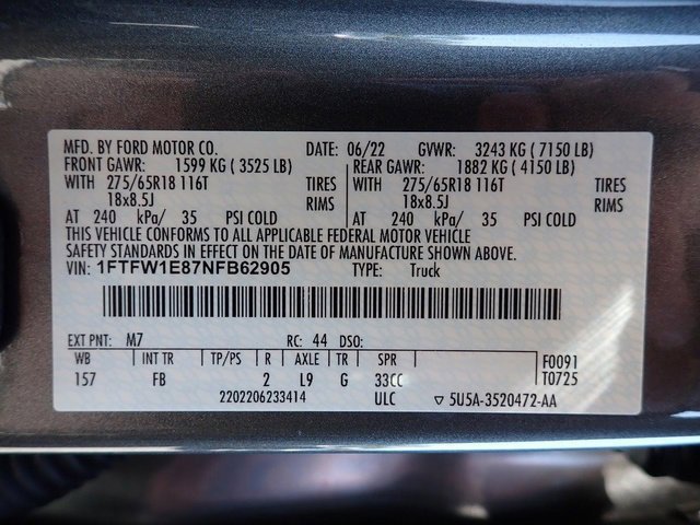 Certified 2022 Ford F150 XLT w/ Equipment Group 302A High image 23