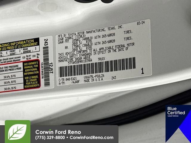 Used 2024 Toyota Tundra Limited w/ TRD Off-Road Package image 35