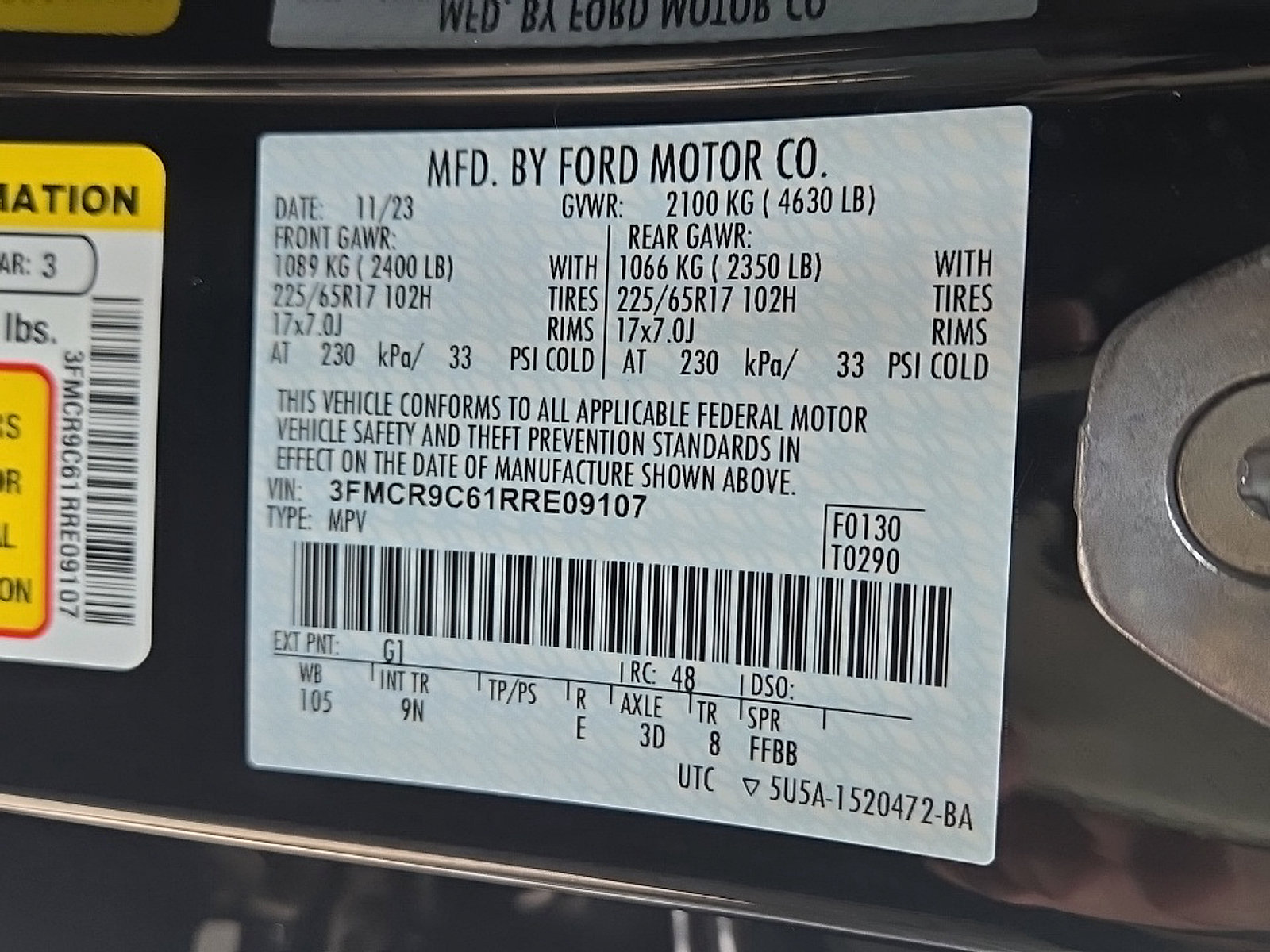 Certified 2024 Ford Bronco Sport Outer Banks AWD/4WD image 25