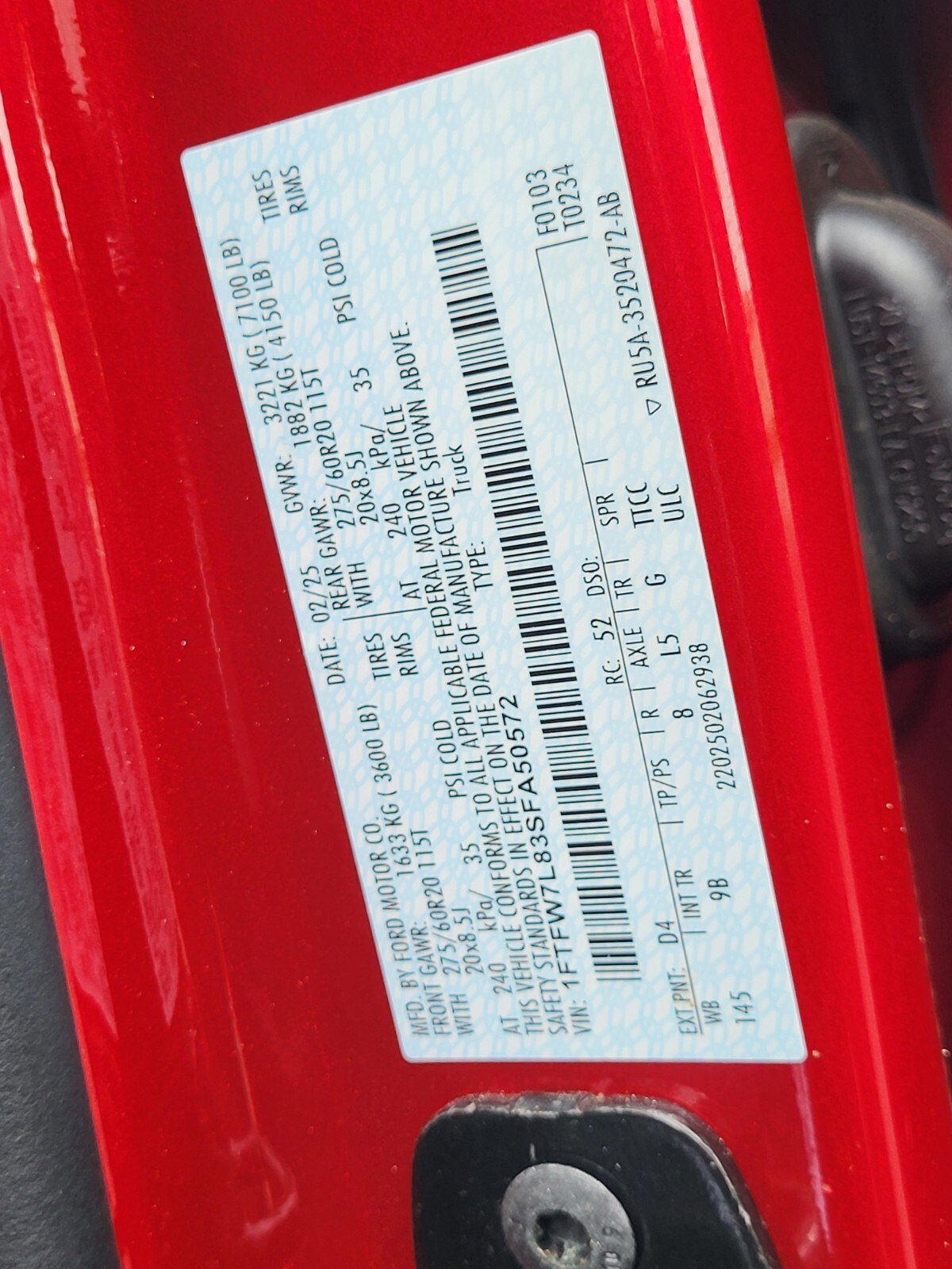 Certified 2025 Ford F150 Platinum w/ Equipment Group 702A High image 32