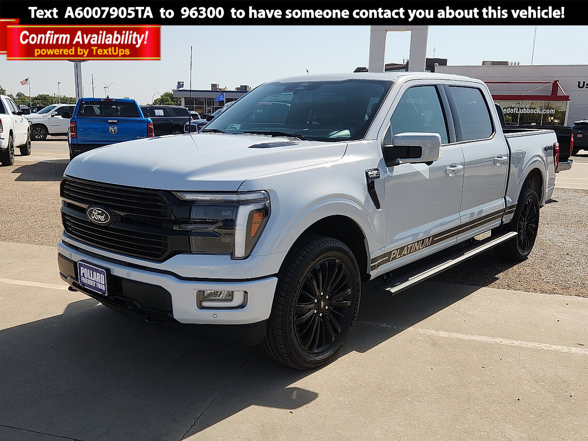 Certified 2025 Ford F150 Platinum w/ Equipment Group 702A High