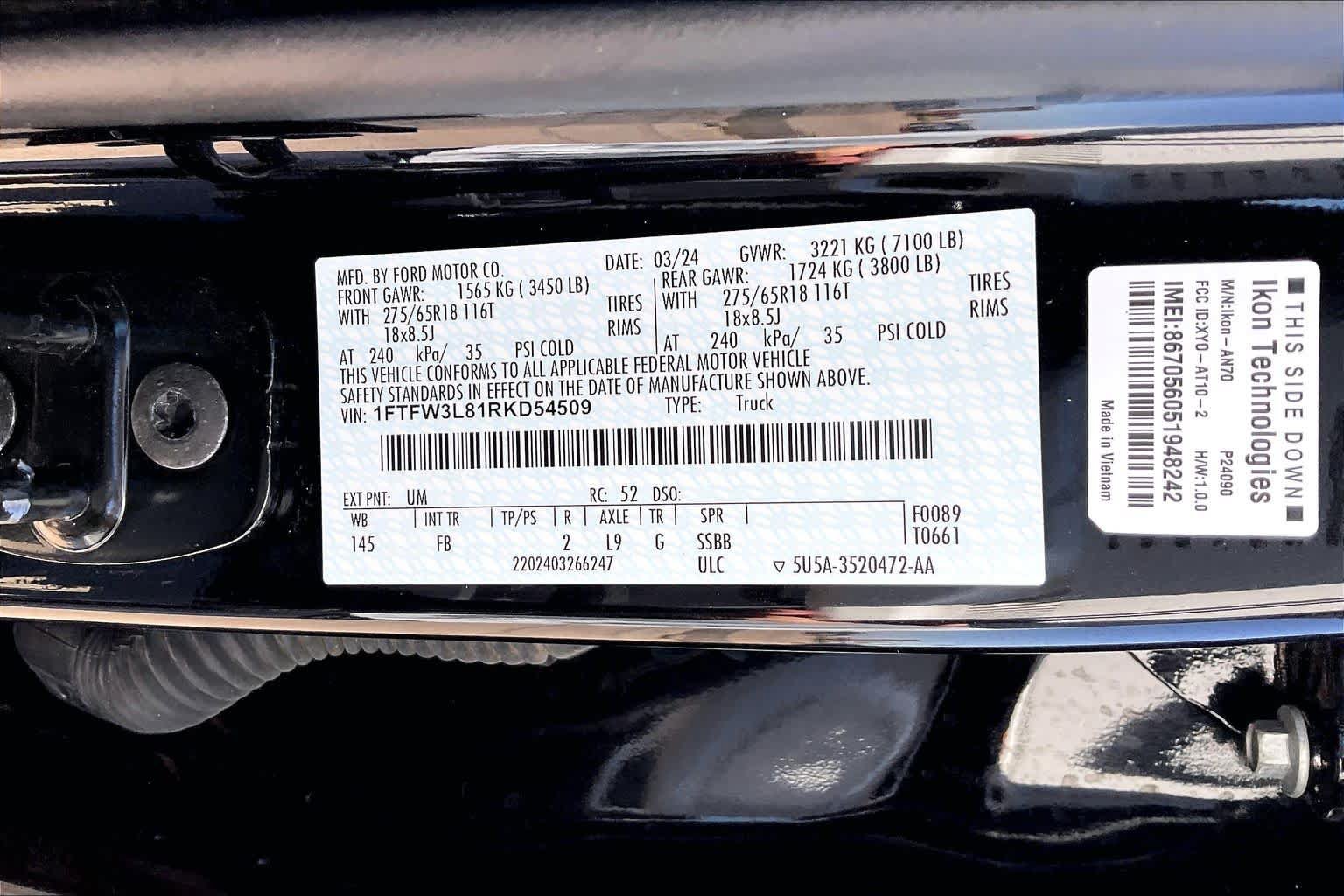 Certified 2024 Ford F150 XLT w/ Equipment Group 302A MID AWD/4WD image 33