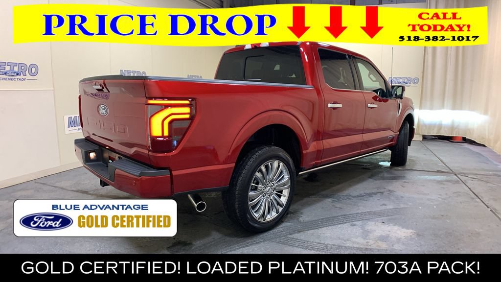 Certified 2024 Ford F150 Platinum w/ Equipment Group 703A Plus AWD/4WD image 3