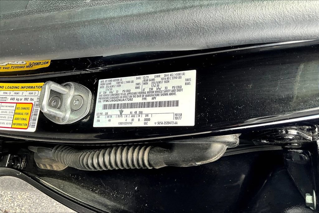 Certified 2022 Ford Escape SE AWD/4WD image 19