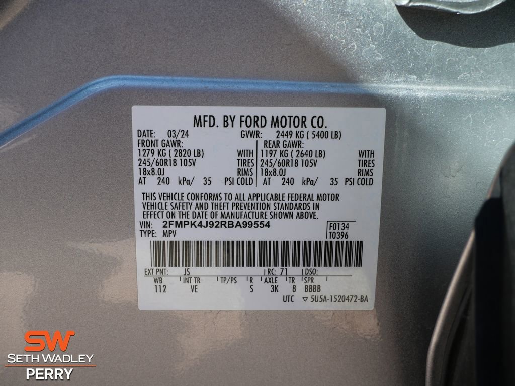 Certified 2024 Ford Edge SEL image 28