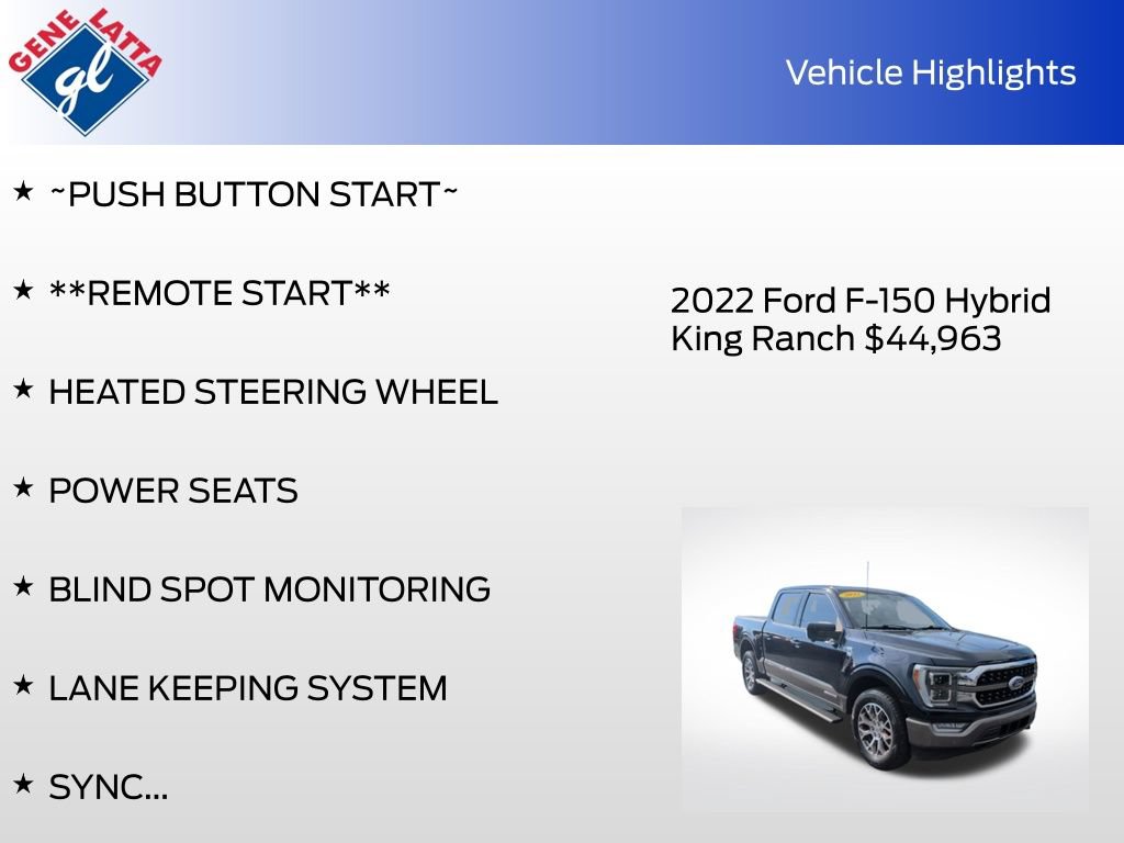 Certified 2022 Ford F150 King Ranch w/ Equipment Group 601A High AWD/4WD image 37