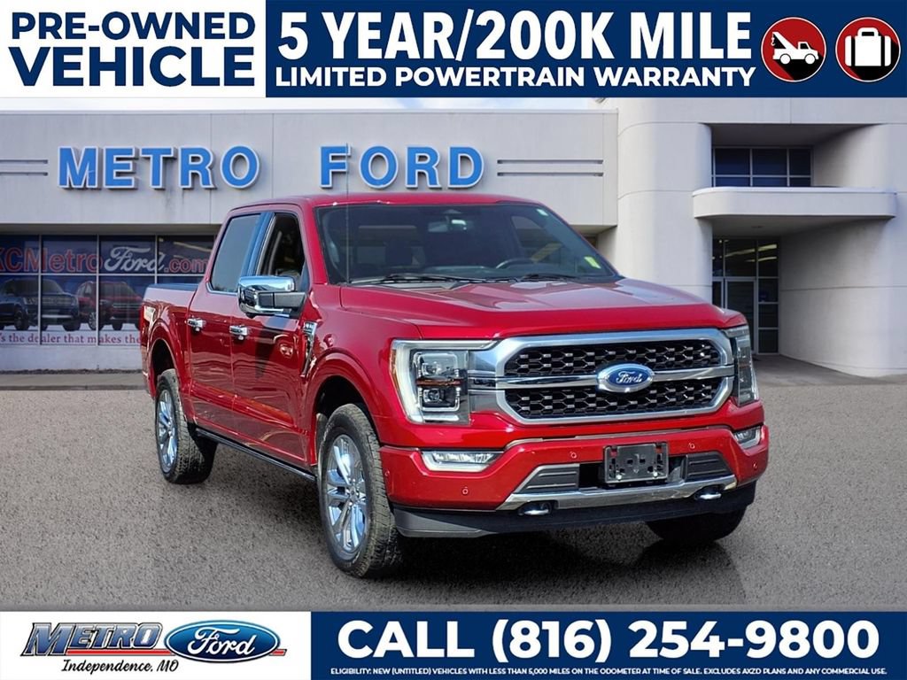 Certified 2022 Ford F150 Platinum w/ Equipment Group 701A High AWD/4WD image 1