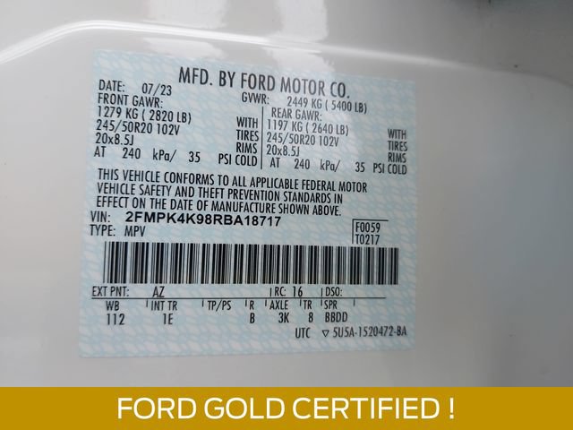 Certified 2024 Ford Edge Titanium w/ Titanium Elite Package AWD/4WD image 34