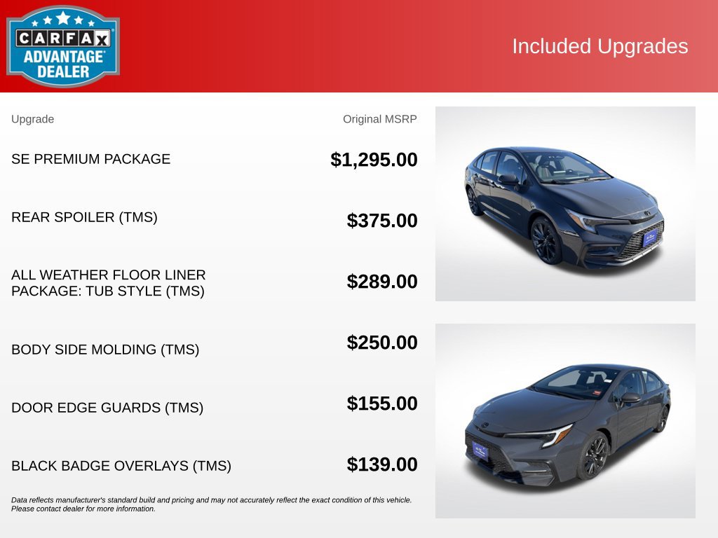 Used 2024 Toyota Corolla SE w/ SE Premium Package FWD image 13