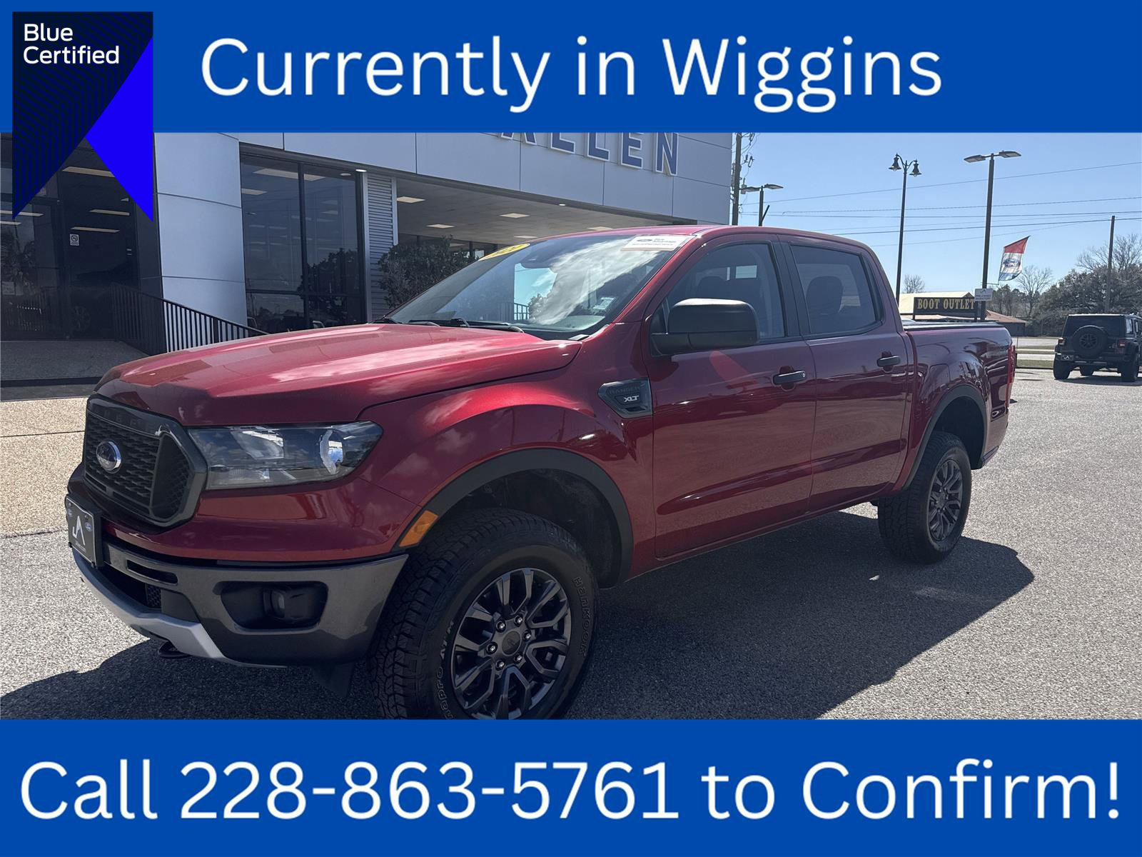 Certified 2021 Ford Ranger XLT w/ Equipment Group 301A Mid image 1