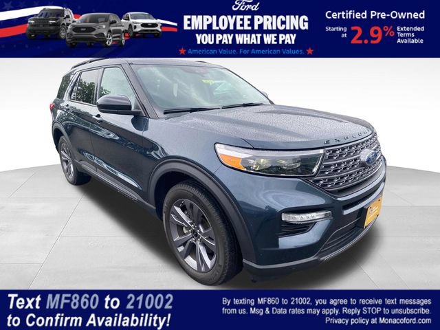 Certified 2023 Ford Explorer XLT w/ Equipment Group 202A