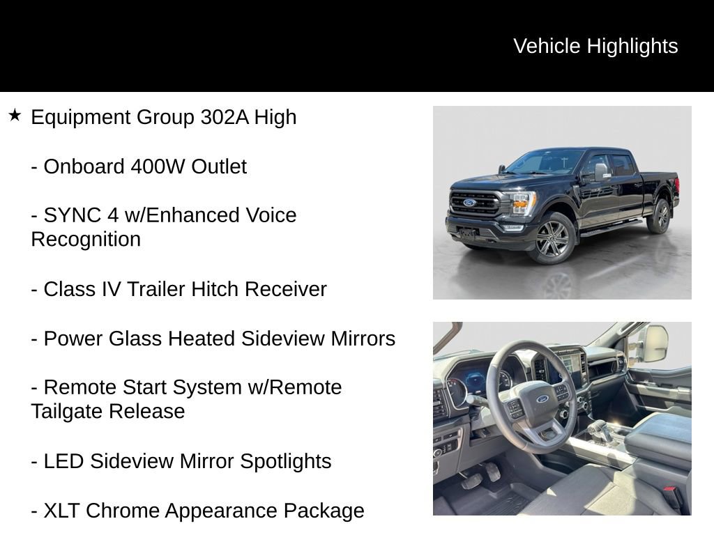 Certified 2022 Ford F150 XLT w/ Equipment Group 302A High AWD/4WD image 6