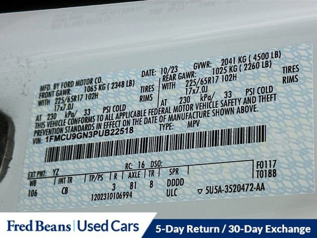 Certified 2023 Ford Escape Active image 35