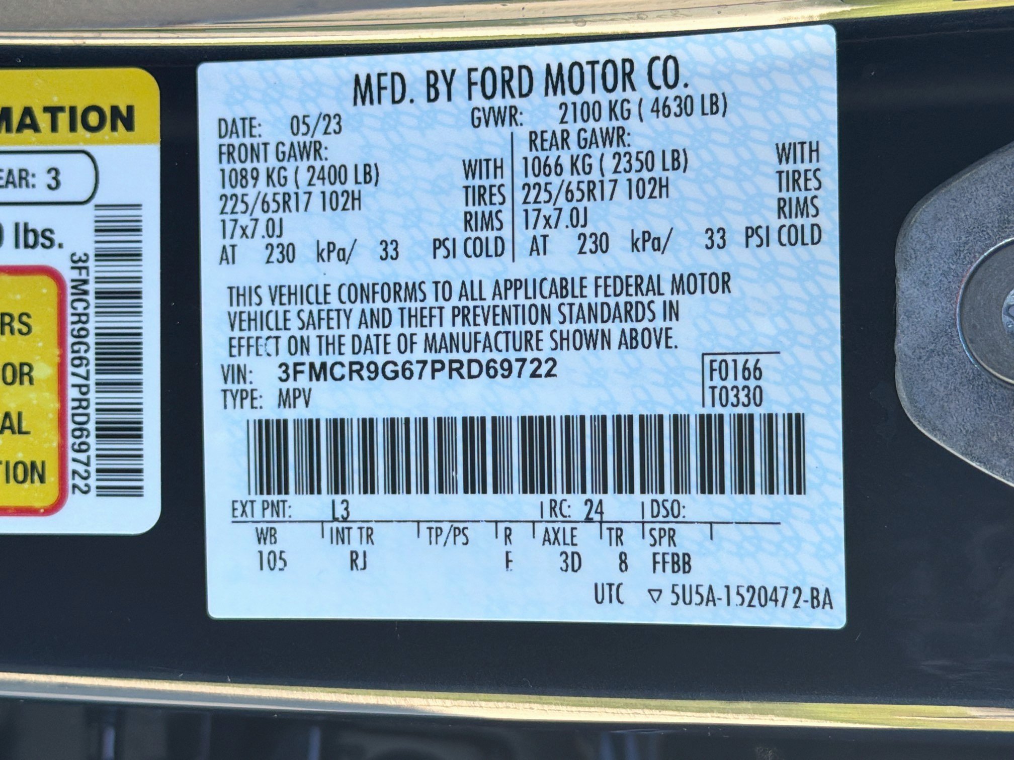 Certified 2023 Ford Bronco Sport Heritage AWD/4WD image 29