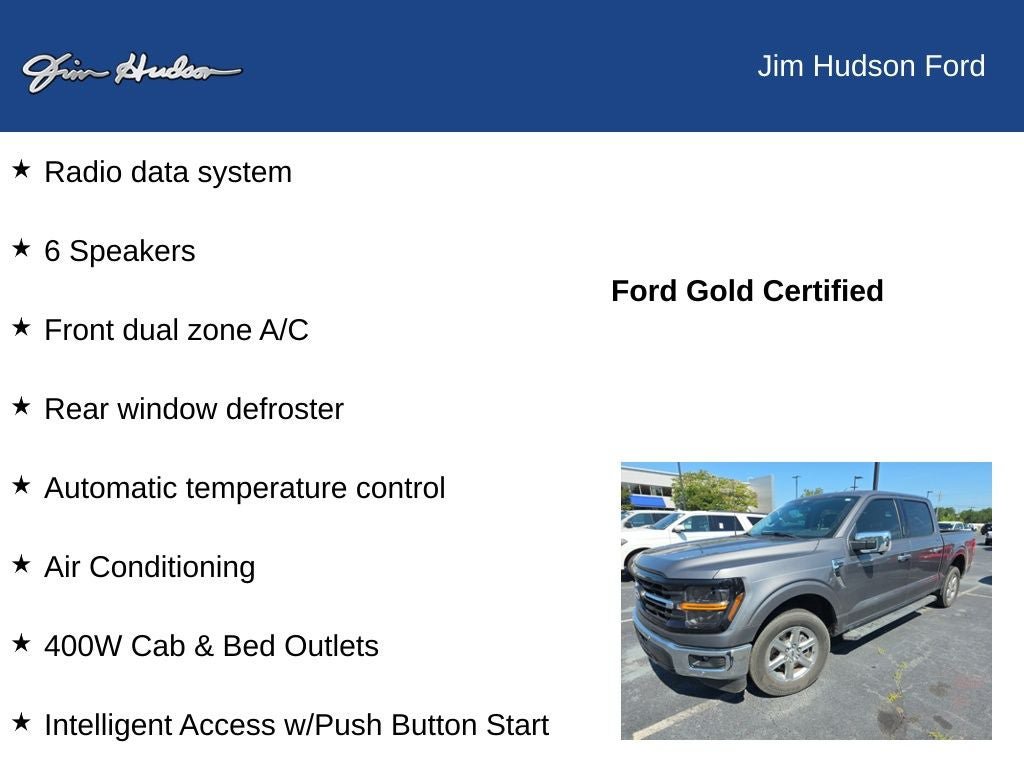 Certified 2024 Ford F150 XLT w/ Equipment Group 302A MID RWD image 10