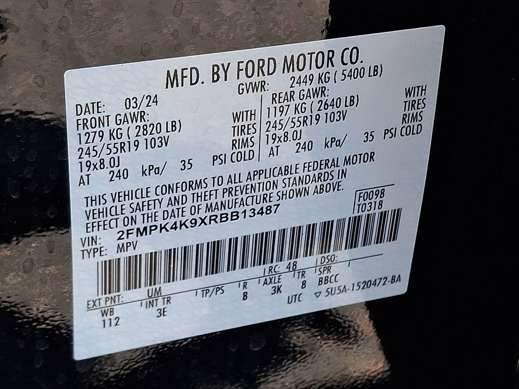 Certified 2024 Ford Edge Titanium AWD/4WD image 28
