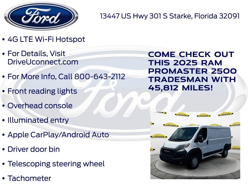 Used 2025 RAM ProMaster 2500 w/ Convenience Group FWD image 32