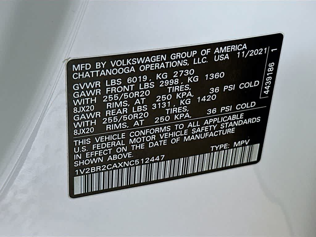 Used 2022 Volkswagen Atlas SEL AWD/4WD image 23