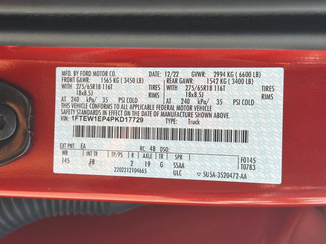 Certified 2023 Ford F150 XLT w/ Equipment Group 302A High AWD/4WD image 34