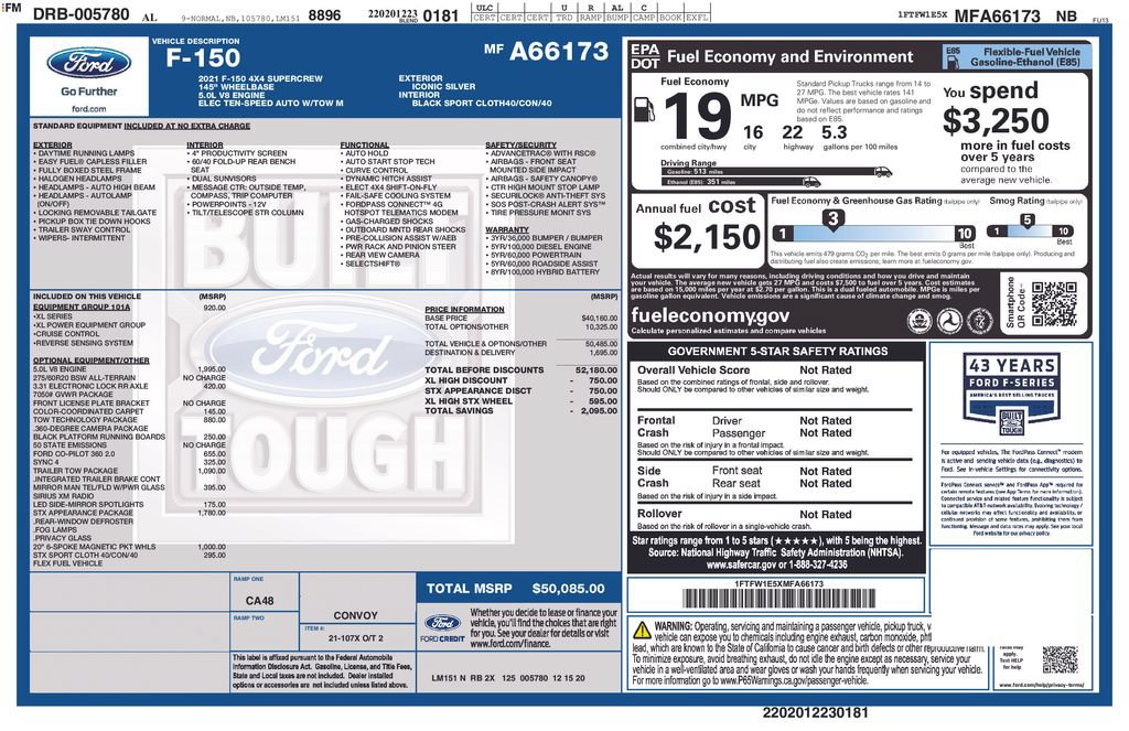 Certified 2021 Ford F150 XL w/ STX Appearance Package AWD/4WD image 27