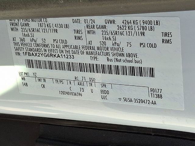 Certified 2024 Ford Transit 350 XLT RWD image 27