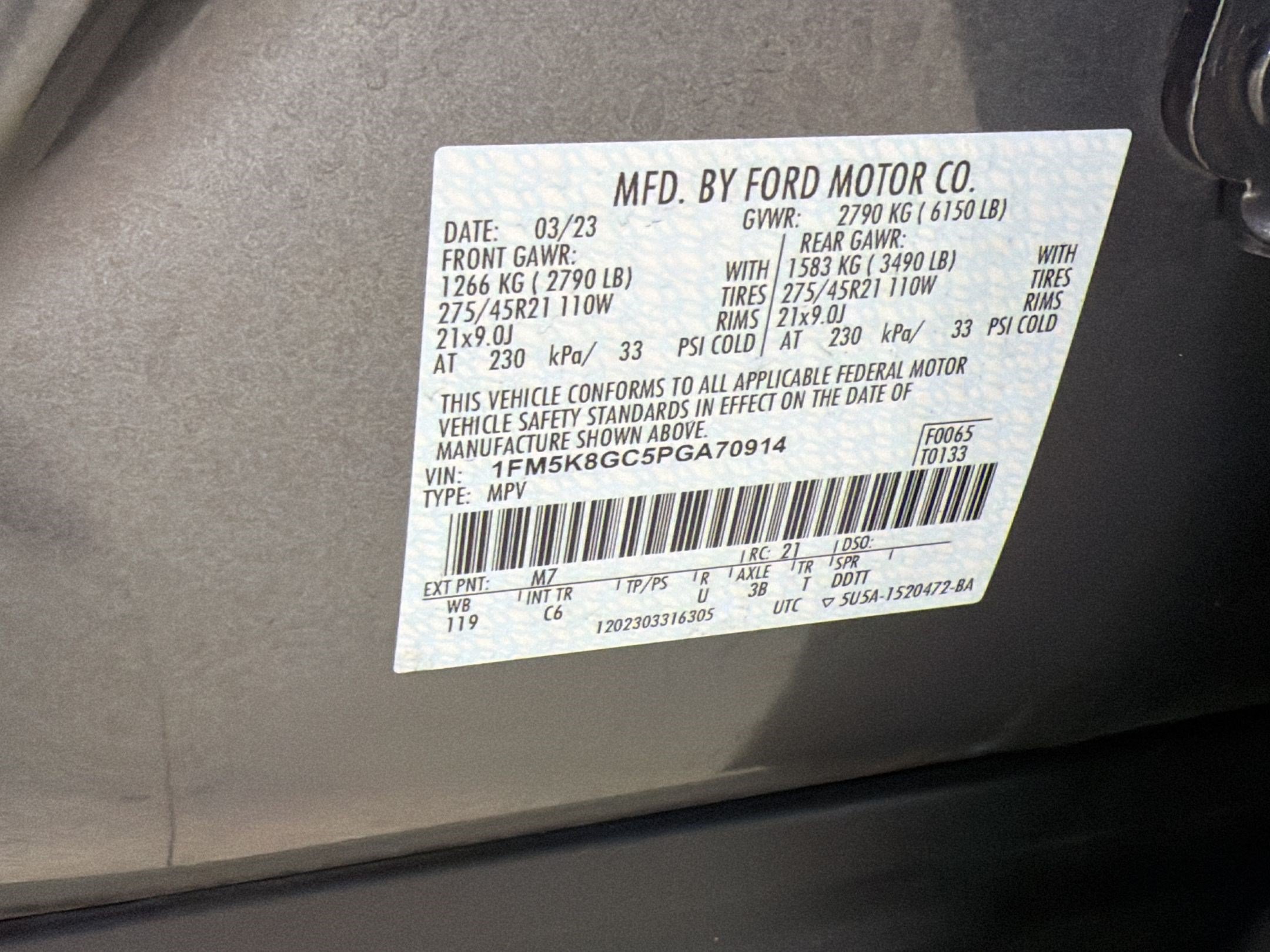 Certified 2023 Ford Explorer ST w/ Equipment Group 401A AWD/4WD image 23