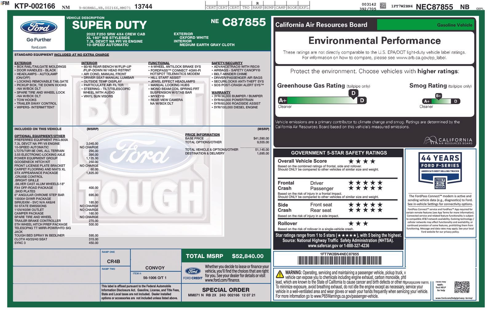 Certified 2022 Ford F250 XL w/ STX Appearance Package AWD/4WD image 2