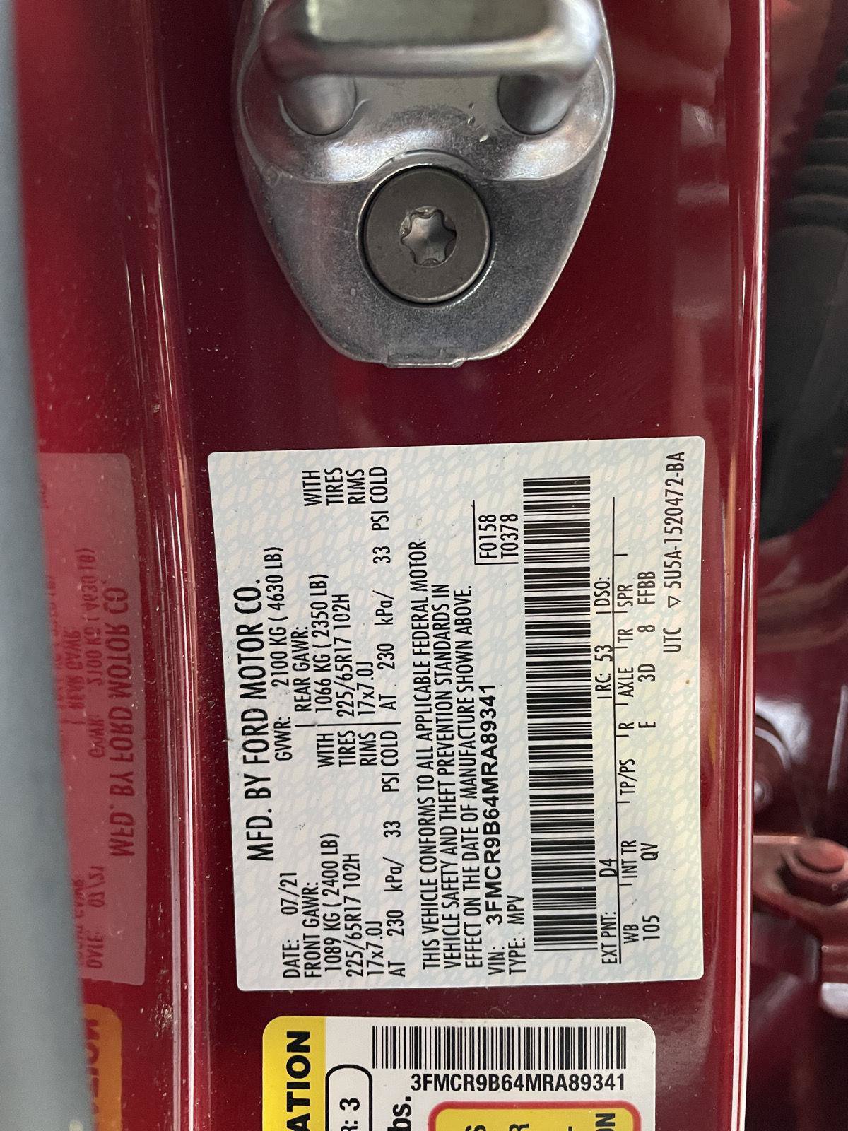 Certified 2021 Ford Bronco Sport Big Bend AWD/4WD image 34
