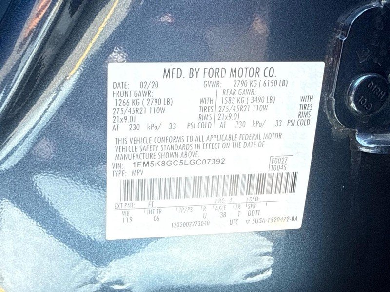 Certified 2020 Ford Explorer ST w/ ST Street Pack AWD/4WD image 31