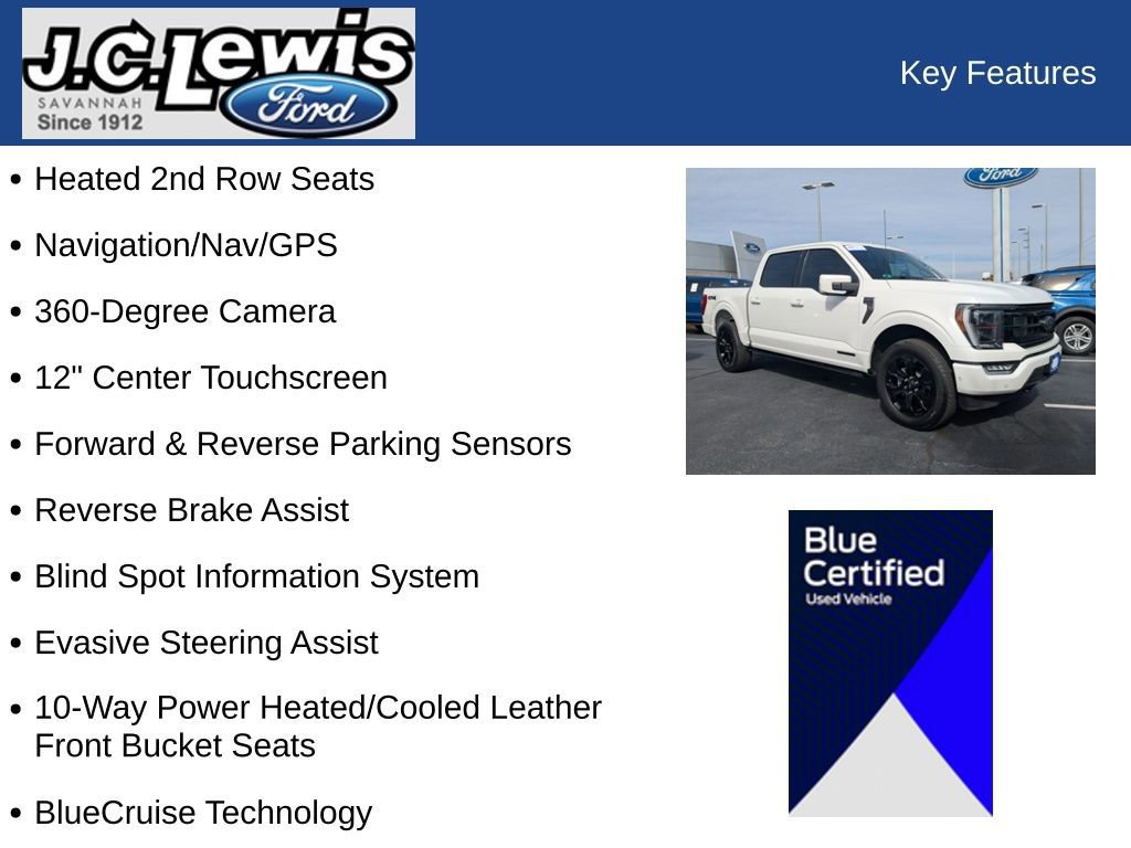 Certified 2023 Ford F150 Platinum w/ Equipment Group 701A High image 31