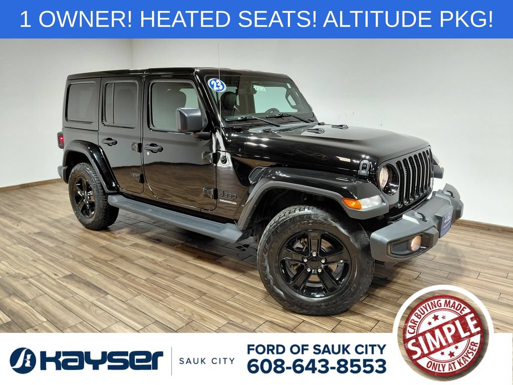 Used 2023 Jeep Wrangler Unlimited Sahara AWD/4WD video 1