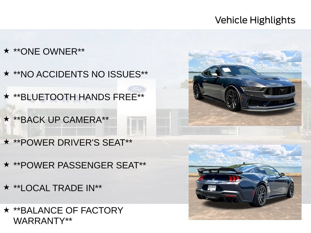 Certified 2025 Ford Mustang Dark Horse w/ Dark Horse Handlin Package RWD image 6