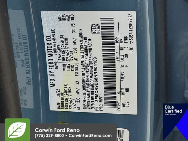 Certified 2022 Ford Bronco Sport Big Bend w/ Convenience Package AWD/4WD image 32