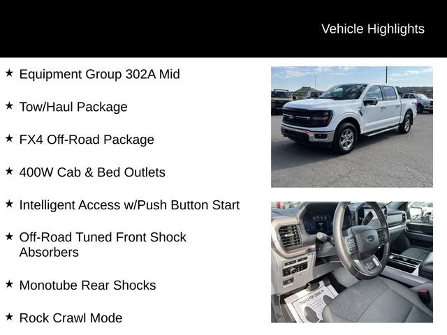 Certified 2024 Ford F150 XLT w/ Equipment Group 302A MID AWD/4WD image 7