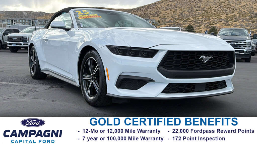 Certified 2025 Ford Mustang Convertible RWD image 1
