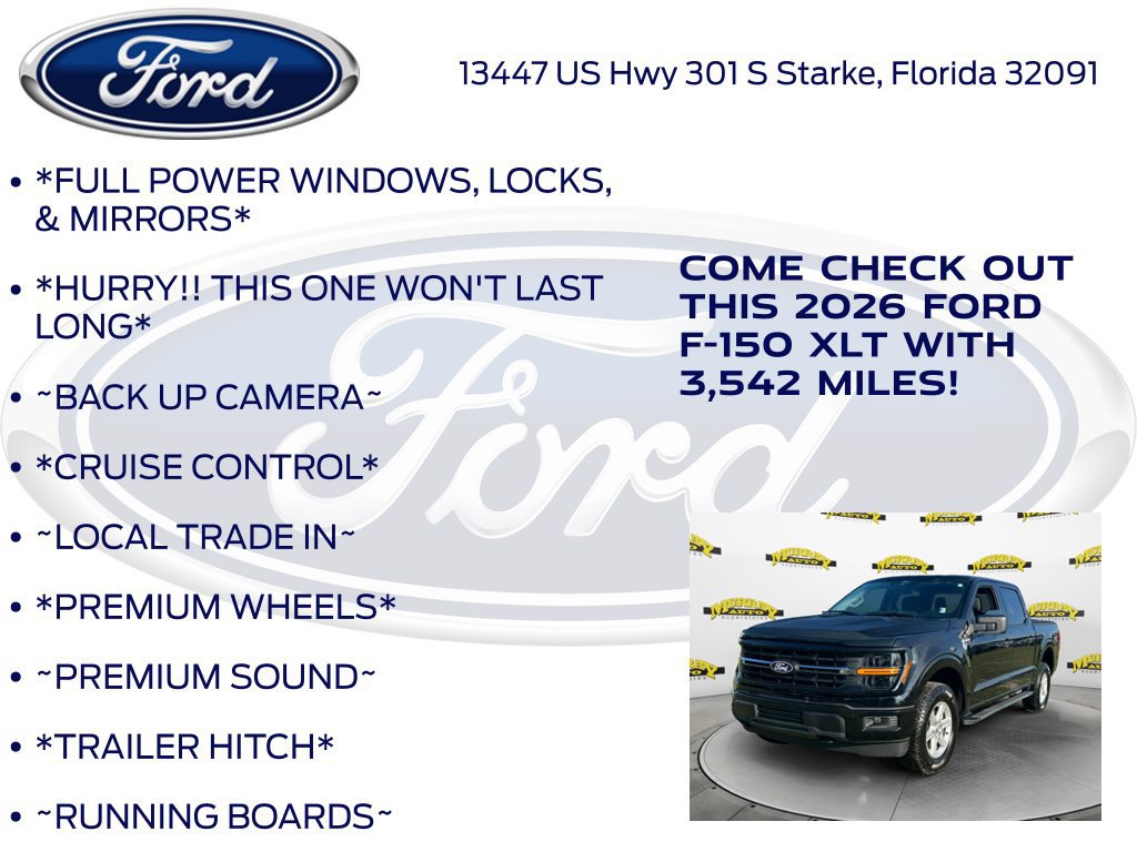 Certified 2026 Ford F150 XLT w/ Equipment Group 301A Standard AWD/4WD image 12