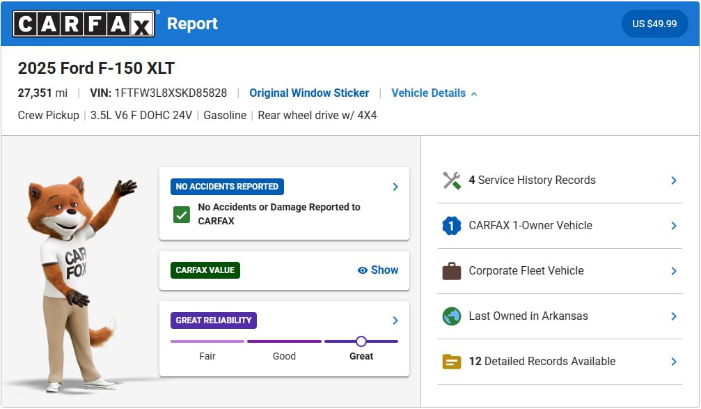 Certified 2025 Ford F150 XLT w/ Equipment Group 301A Standard AWD/4WD image 3