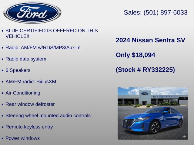Used 2024 Nissan Sentra SV FWD image 6