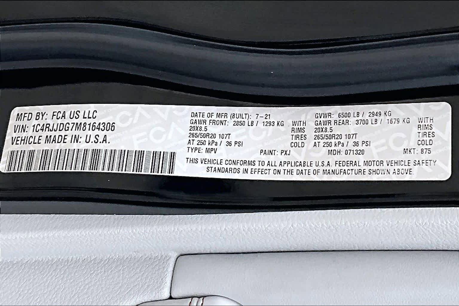 Used 2021 Jeep Grand Cherokee L Overland w/ Luxury Tech Group IV RWD image 68