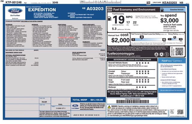 Certified 2019 Ford Expedition Platinum AWD/4WD image 12