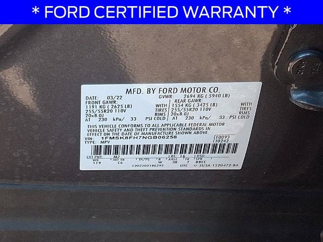 Certified 2022 Ford Explorer Limited AWD/4WD image 29