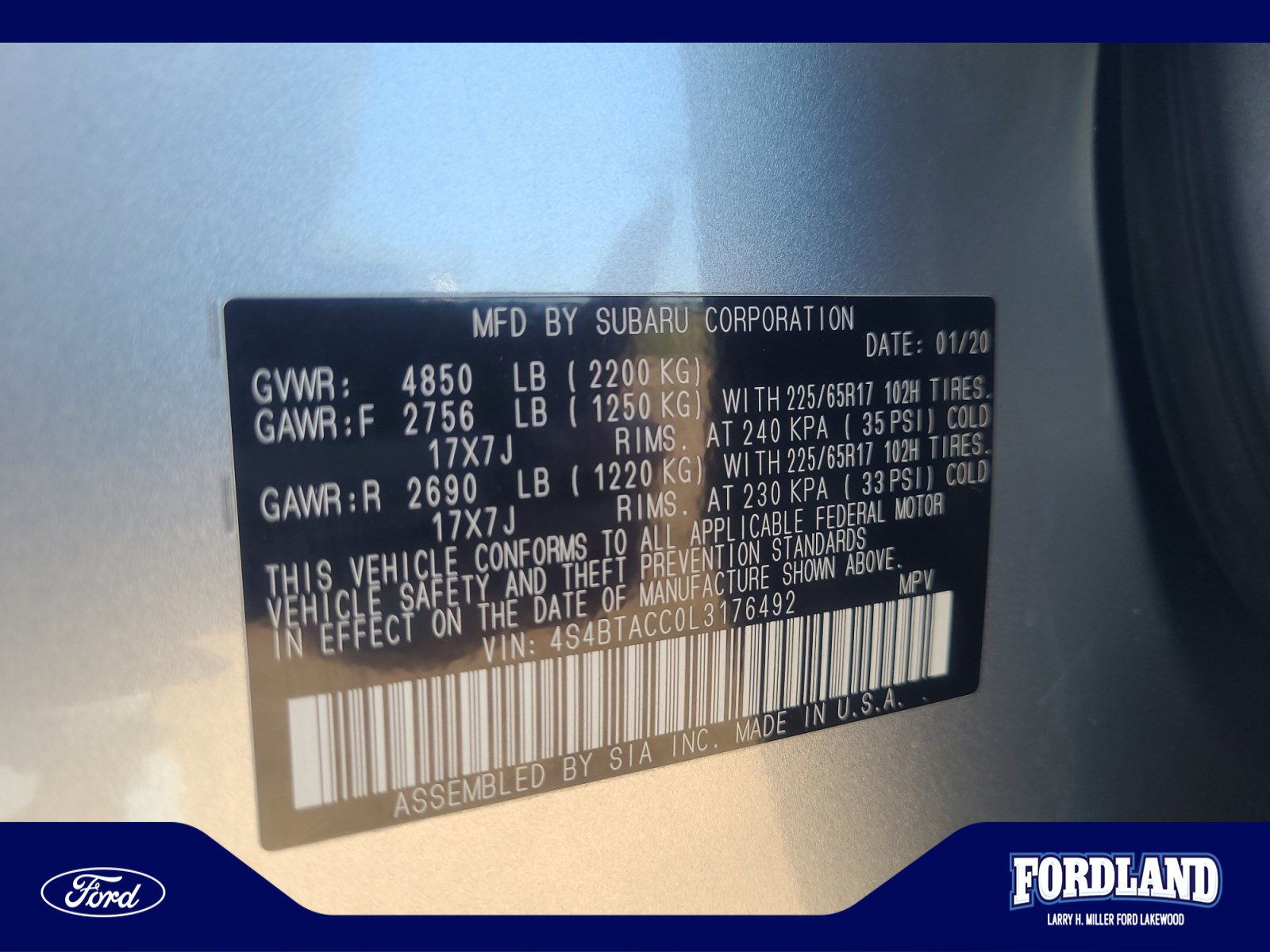 Used 2020 Subaru Outback Premium AWD/4WD image 25
