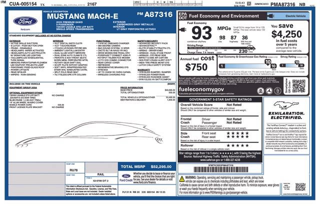 Certified 2023 Ford Mustang Mach-E Premium AWD/4WD image 5