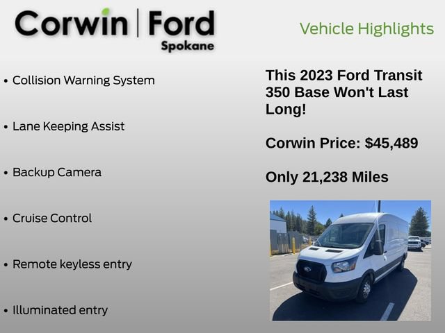 Certified 2023 Ford Transit 350 Medium Roof AWD image 6